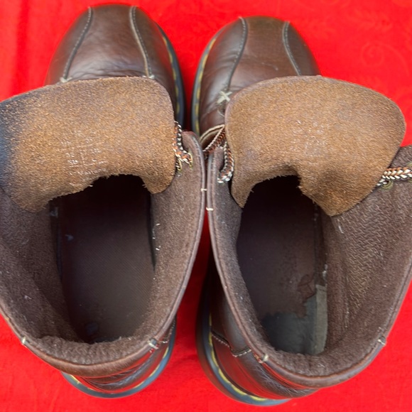 Dr. Martens Vintage Wedge Platform Brown Leather Boots - Picture 16 of 17
